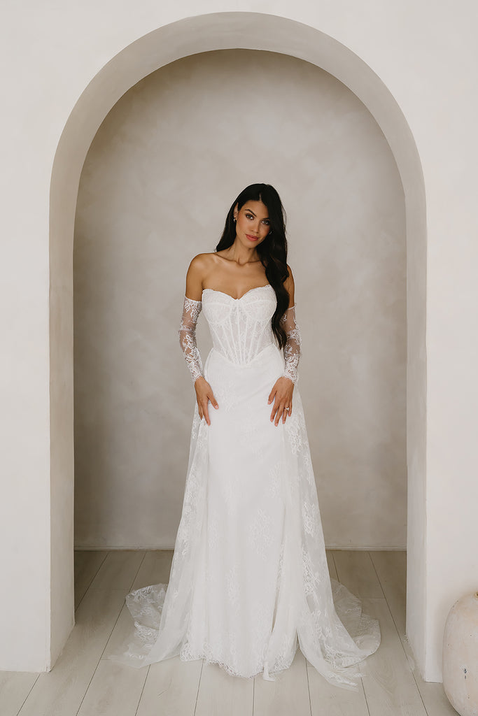 modern georgian wedding dress Georgie